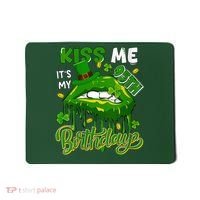 It'S My 95th Birthday St. Patrick'S Day Shamrocks Cute Lips Mousepad thumb 0
