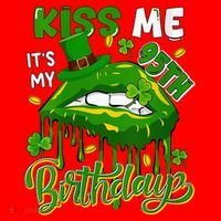 It'S My 95th Birthday St. Patrick'S Day Shamrocks Cute Lips Santa Hat thumb 1