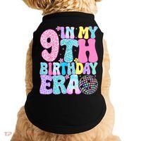 In My 9th Birthday Era Nine Bday 9 Year Old Doggie Tank thumb 0