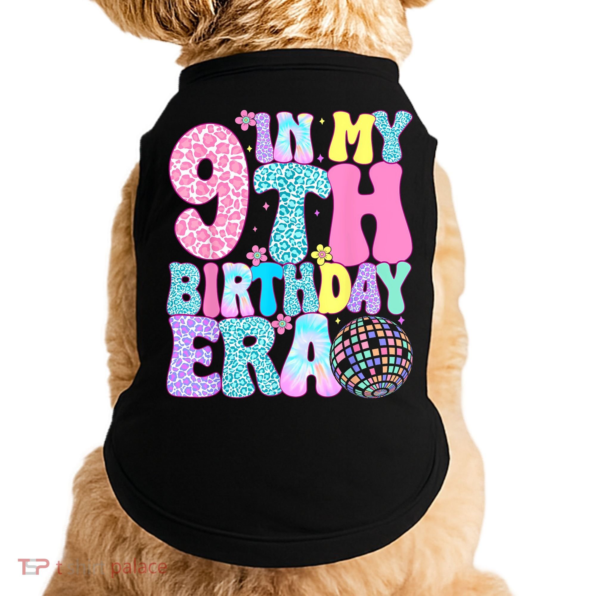 In My 9th Birthday Era Nine Bday 9 Year Old Doggie Tank