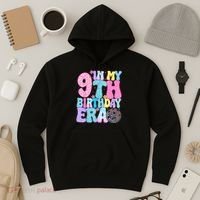 In My 9th Birthday Era Nine Bday 9 Year Old Hoodie thumb 3