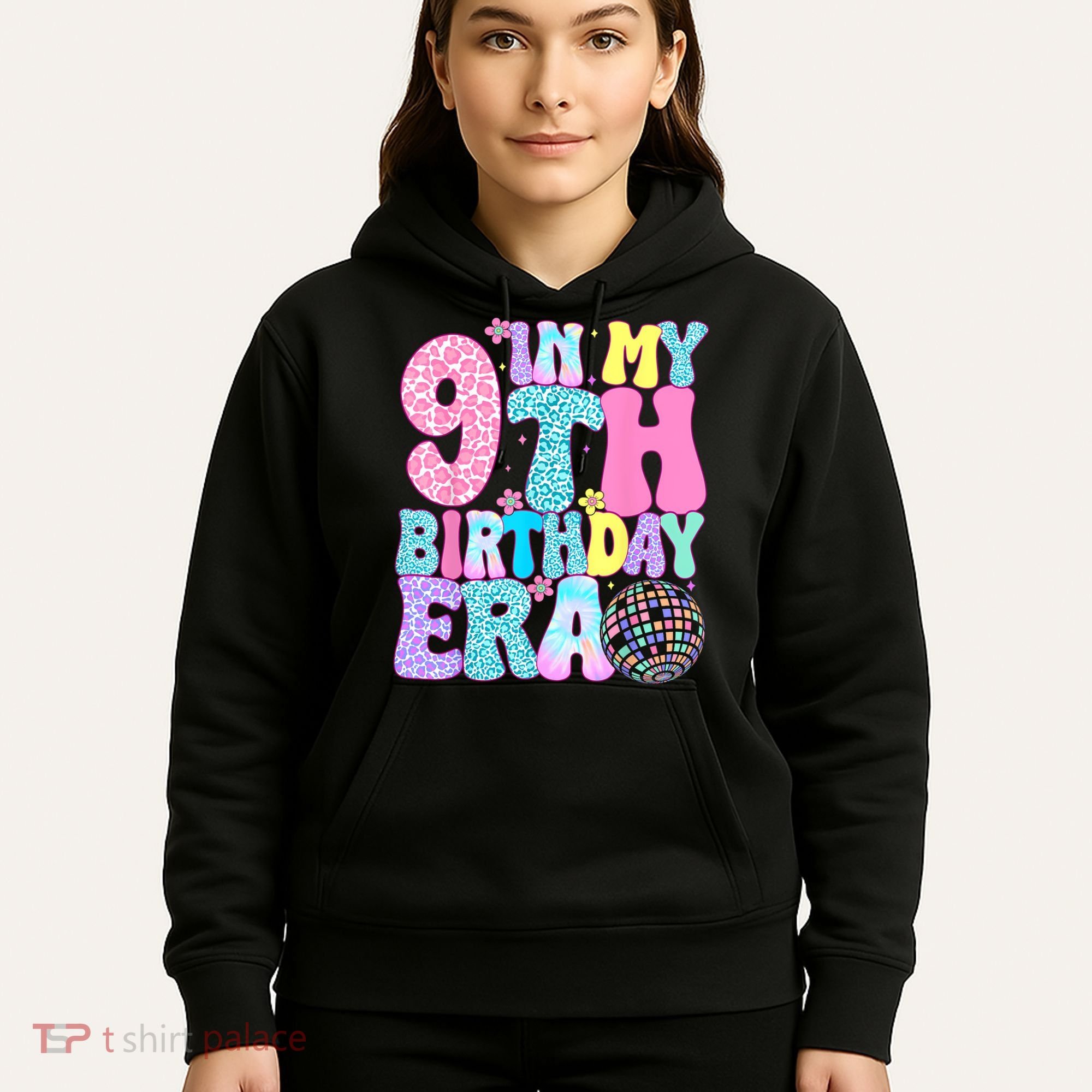 In My 9th Birthday Era Nine Bday 9 Year Old Hoodie