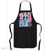 In My 9th Birthday Era Nine Bday 9 Year Old Apron thumb 0