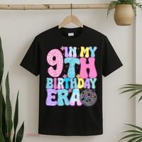 In My 9th Birthday Era Nine Bday 9 Year Old T-Shirt thumb 2