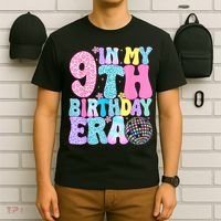 In My 9th Birthday Era Nine Bday 9 Year Old T-Shirt thumb 6