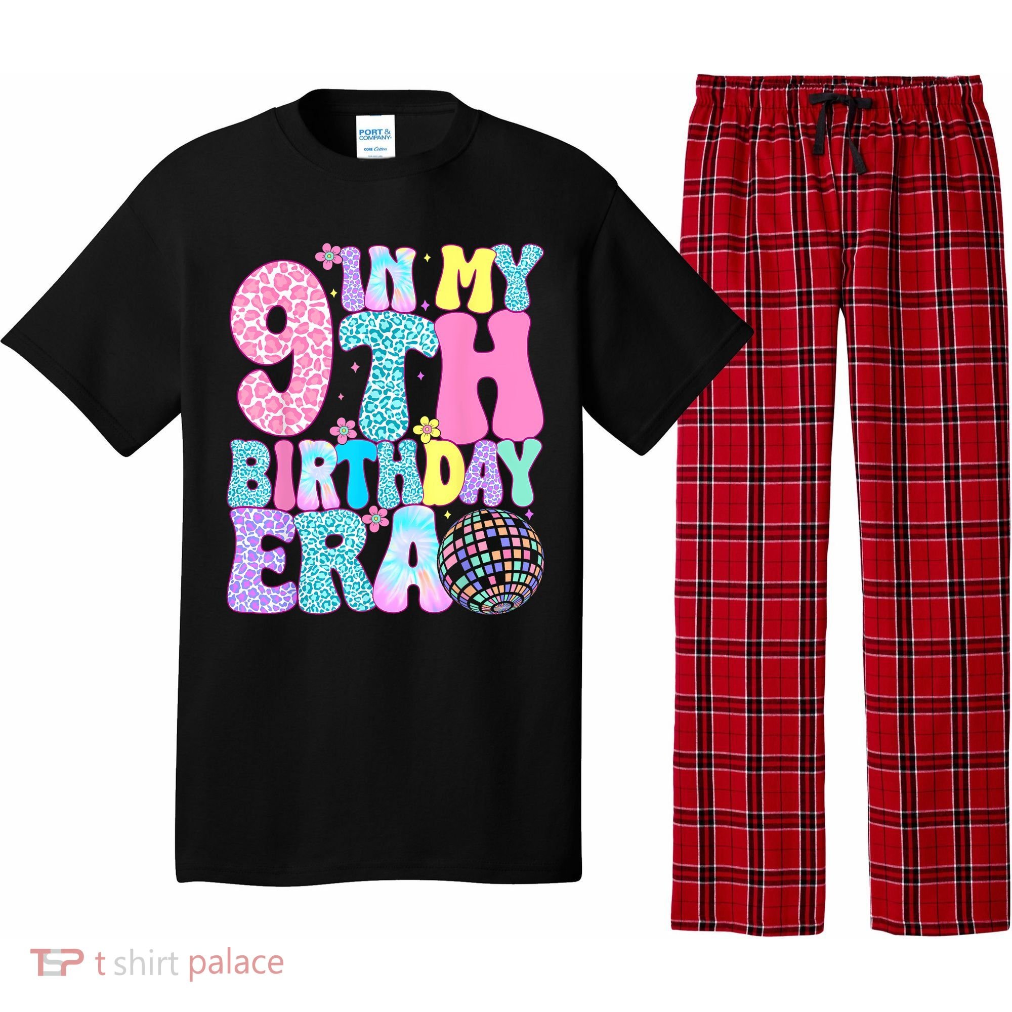 In My 9th Birthday Era Nine Bday 9 Year Old Pajama Set