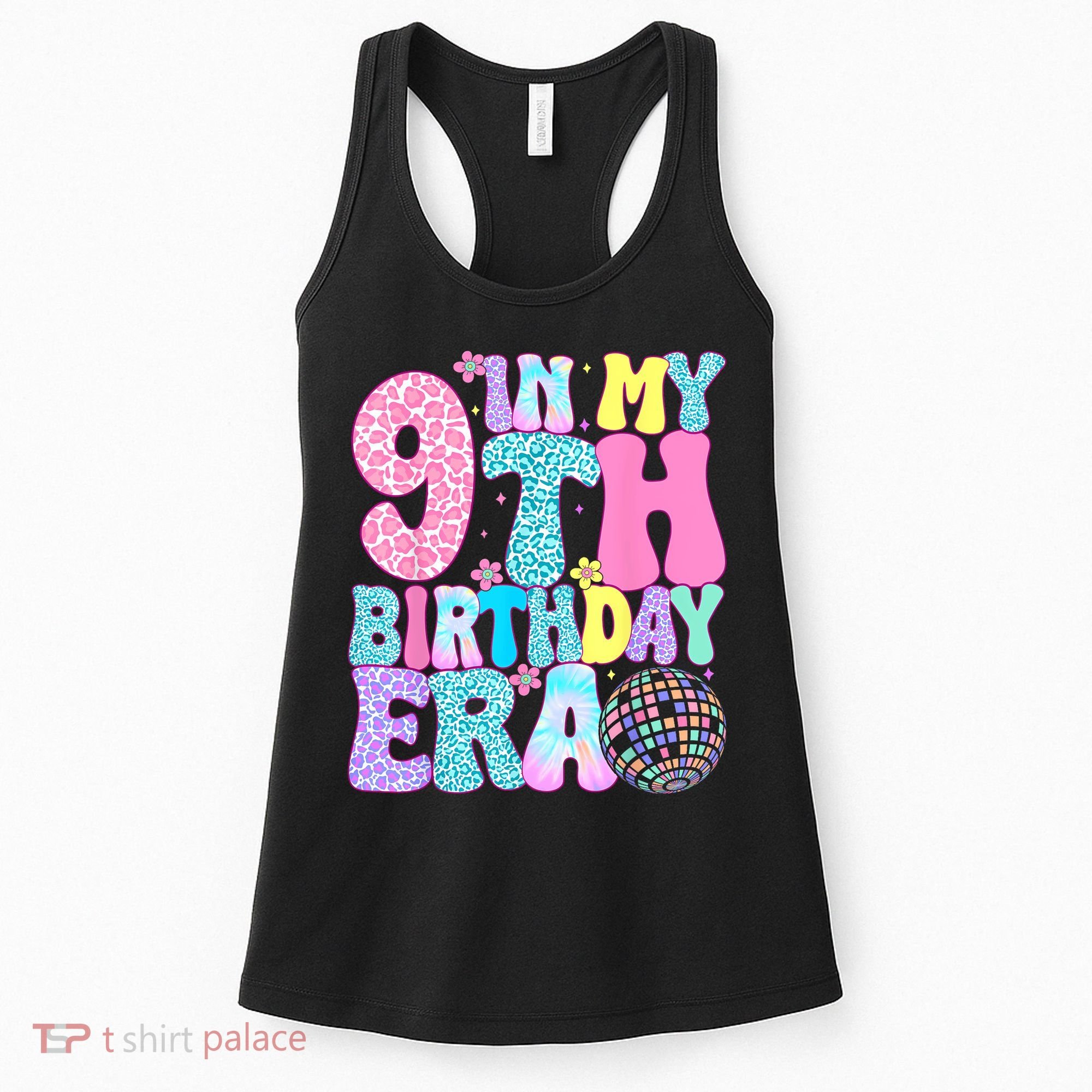 In My 9th Birthday Era Nine Bday 9 Year Old Women's Tank Top