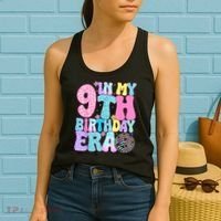 In My 9th Birthday Era Nine Bday 9 Year Old Women's Tank Top thumb 2