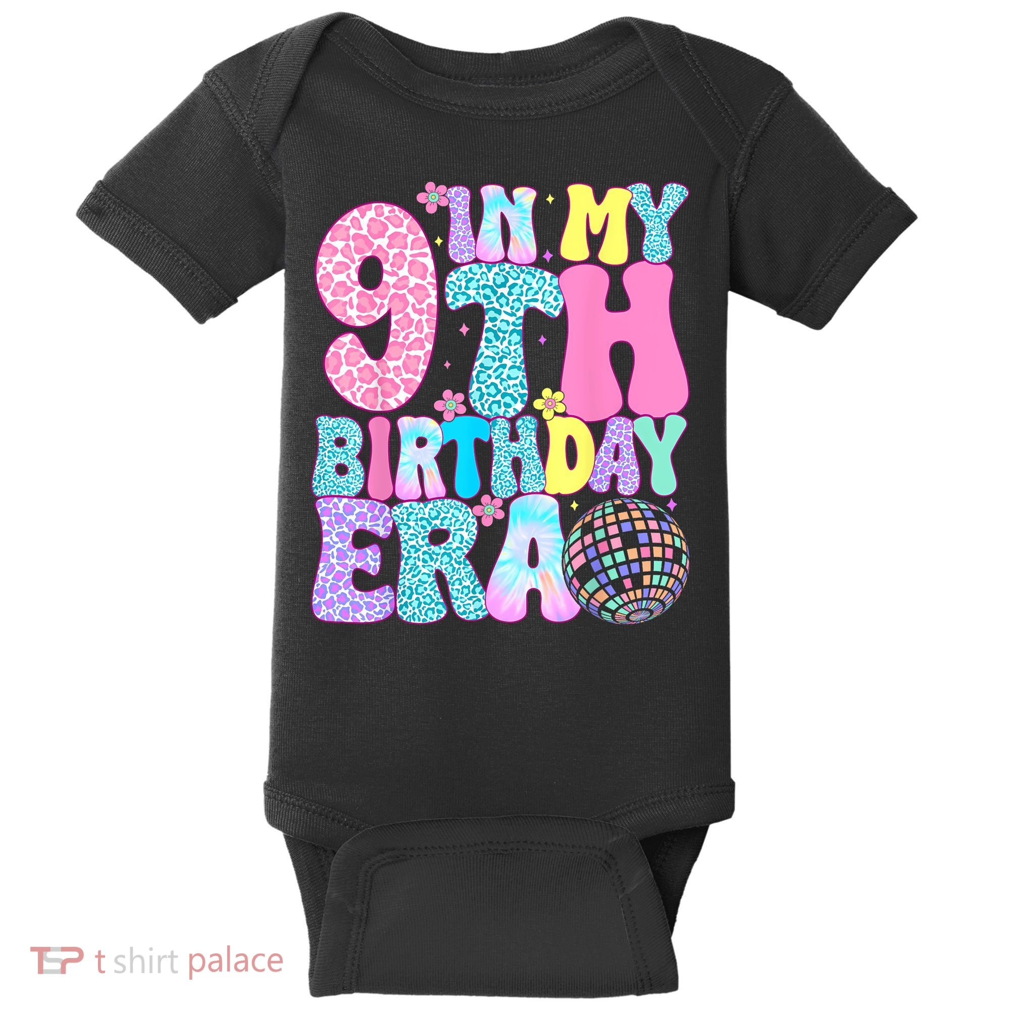 In My 9th Birthday Era Nine Bday 9 Year Old Baby Bodysuit