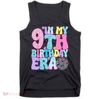 In My 9th Birthday Era Nine Bday 9 Year Old Tank Top thumb 0
