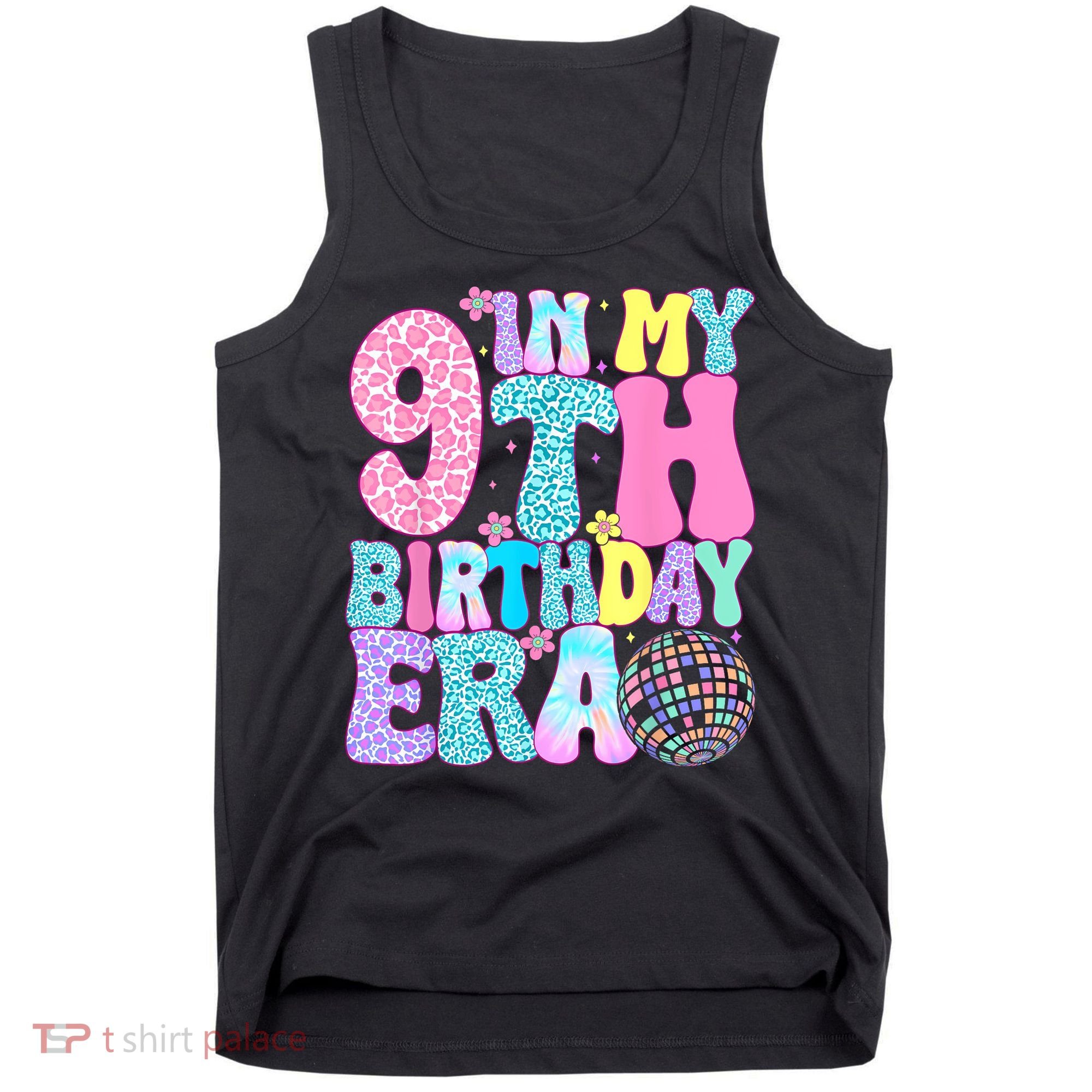 In My 9th Birthday Era Nine Bday 9 Year Old Tank Top