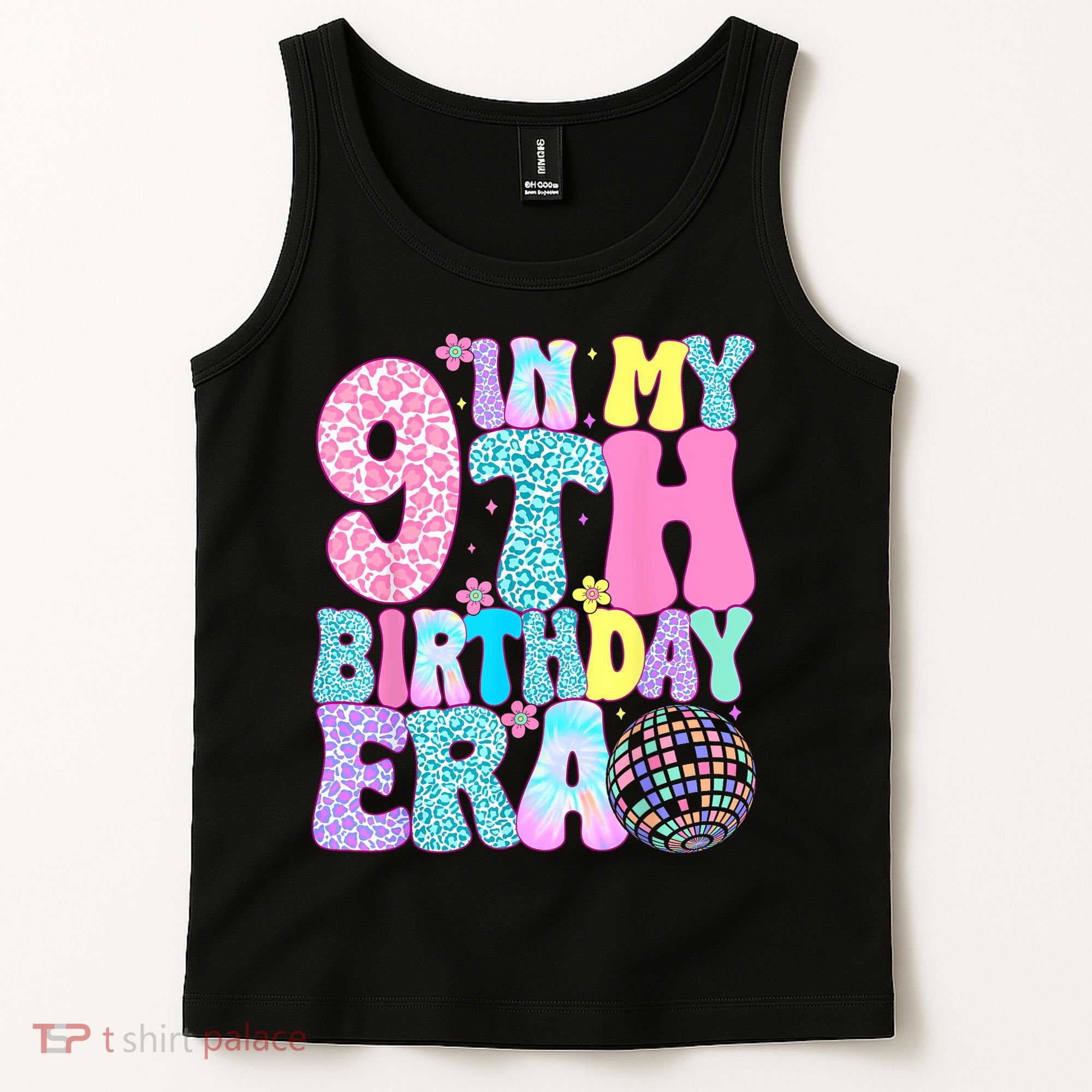 In My 9th Birthday Era Nine Bday 9 Year Old Tank Top