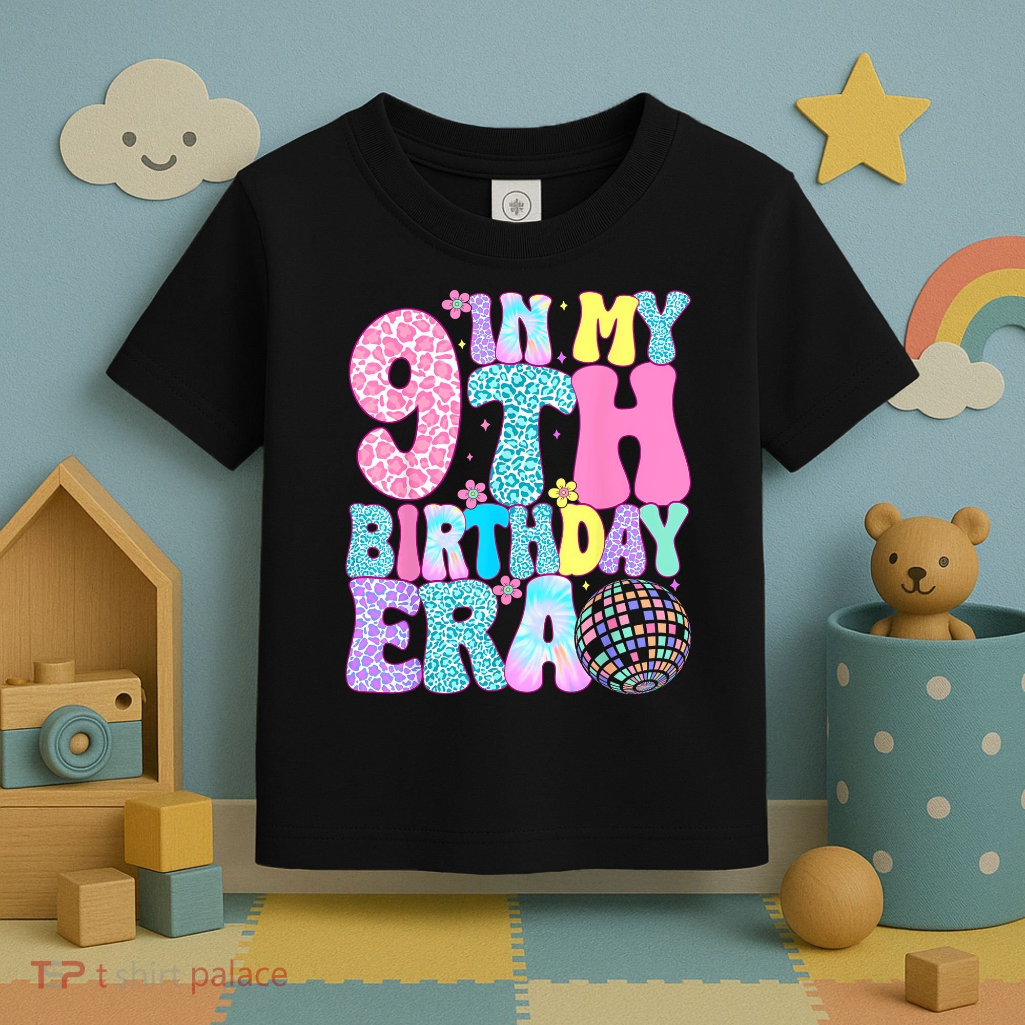 In My 9th Birthday Era Nine Bday 9 Year Old Toddler T-Shirt
