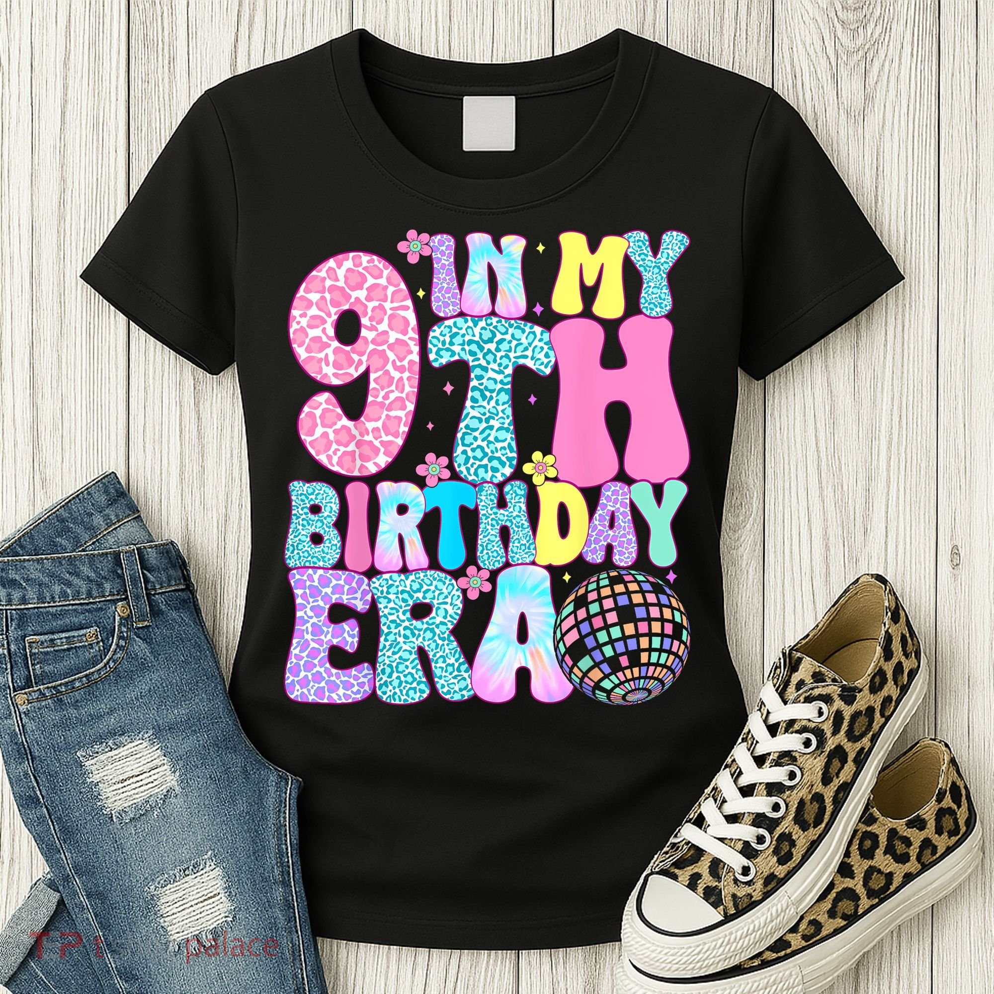 In My 9th Birthday Era Nine Bday 9 Year Old Women's T-Shirt