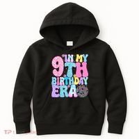 In My 9th Birthday Era Nine Bday 9 Year Old Kids Hoodie thumb 0