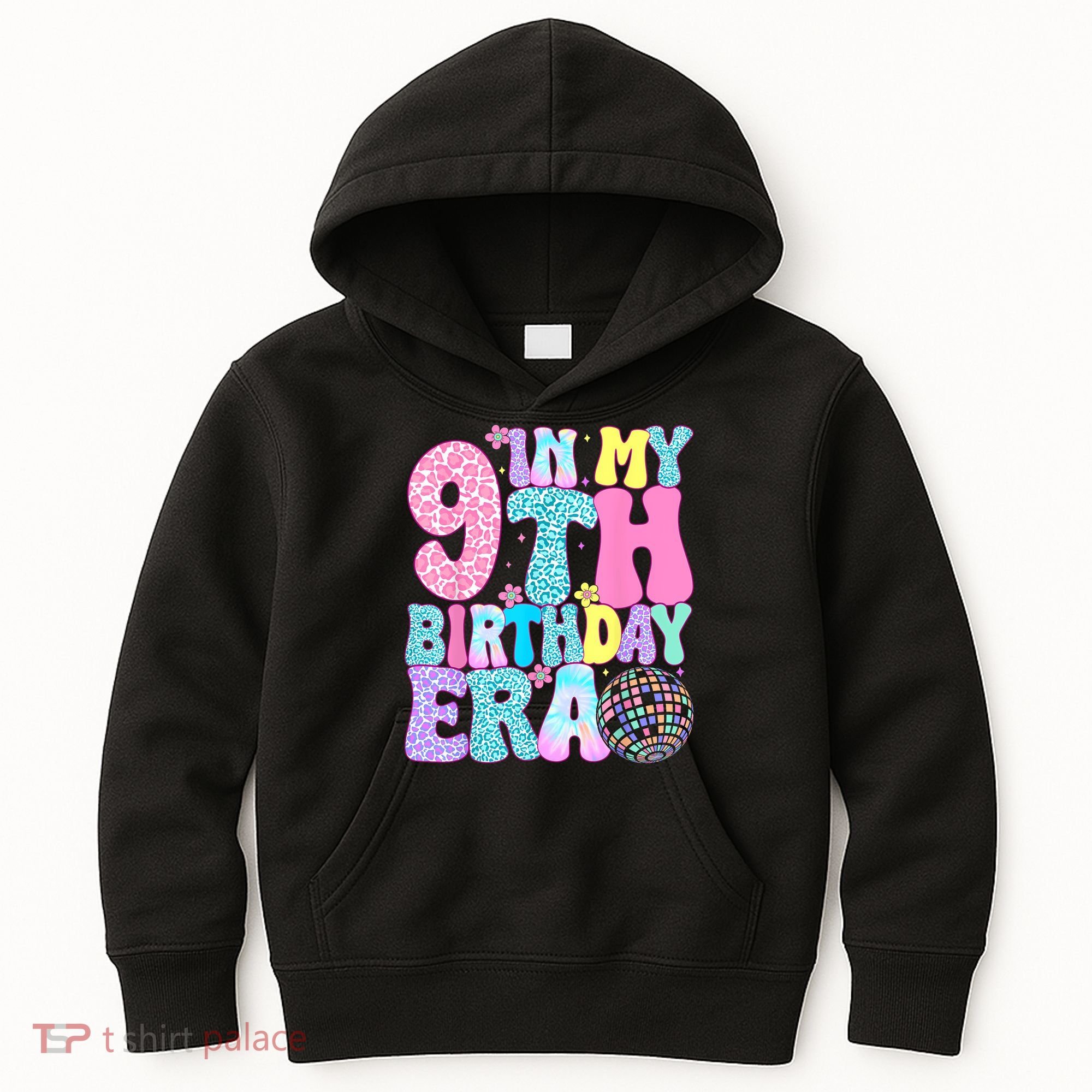 In My 9th Birthday Era Nine Bday 9 Year Old Kids Hoodie