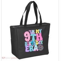 In My 9th Birthday Era Nine Bday 9 Year Old Tote Bag thumb 2