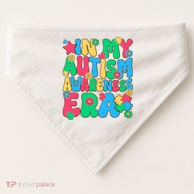 In My Autism Awareness Era USA-Made Doggie Bandana