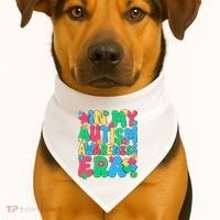 In My Autism Awareness Era USA-Made Doggie Bandana thumb 1