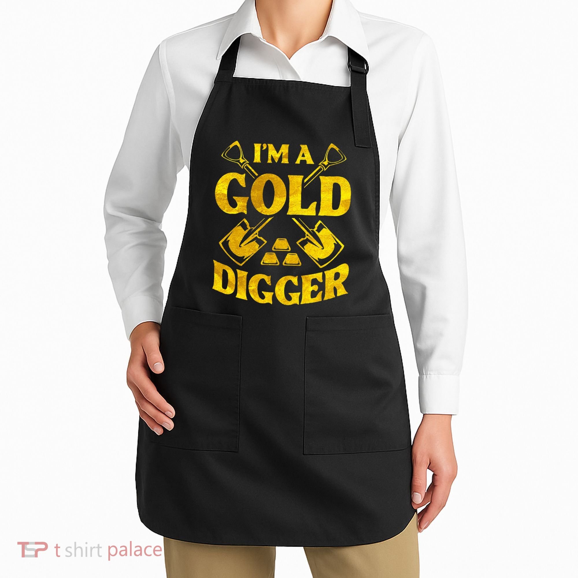 I M A Gold Digger Money Lifestyle Apron