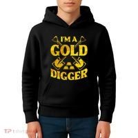 I M A Gold Digger Money Lifestyle Kids Hoodie thumb 4