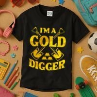 I M A Gold Digger Money Lifestyle Kids T-Shirt thumb 3