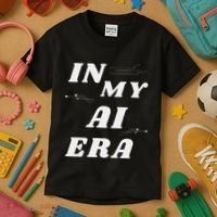 In My Ai Era Ai Engineer Era Artificial Intelligence Network Kids T-Shirt thumb 3