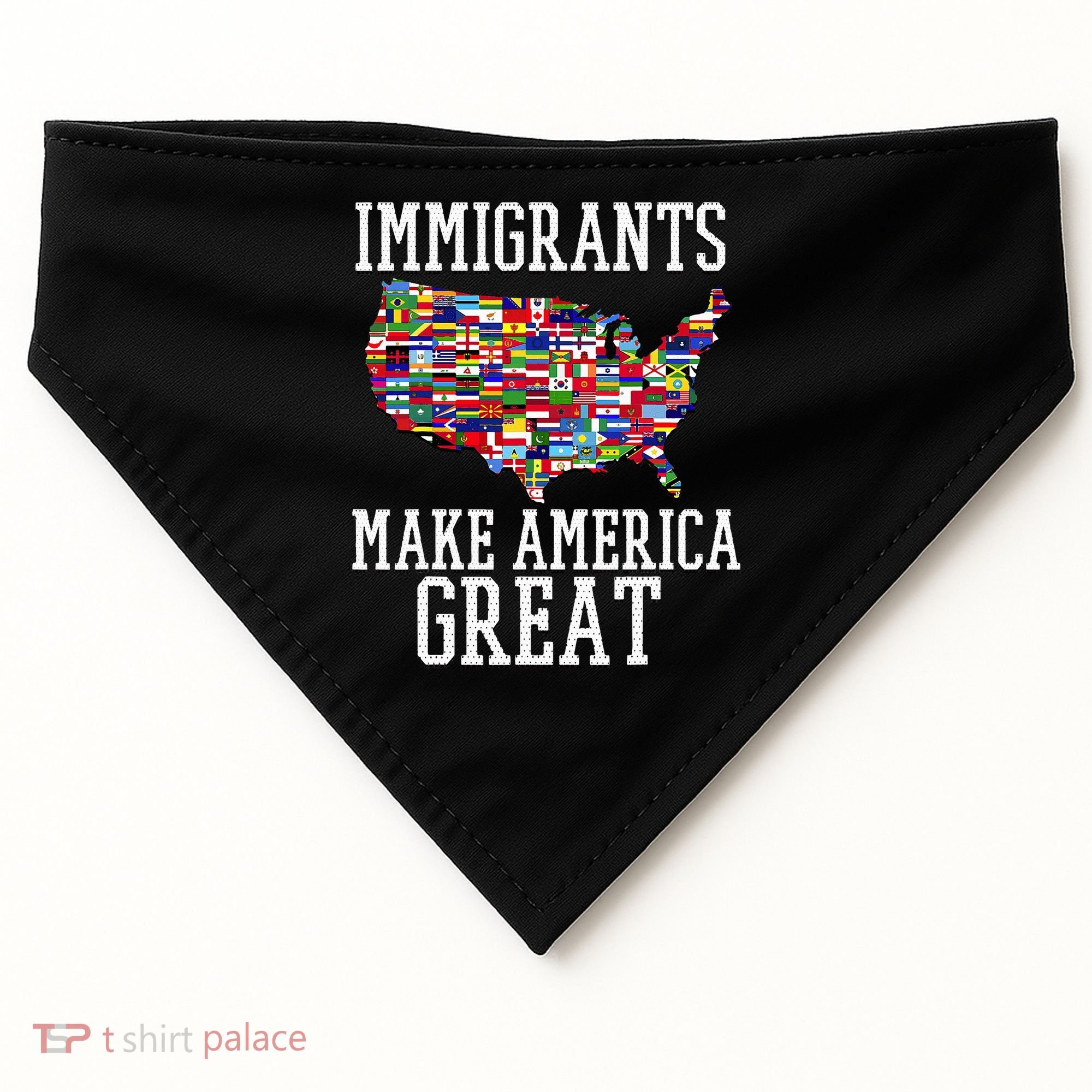 Immigrants Make America Great Gift USA-Made Doggie Bandana