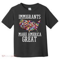 Immigrants Make America Great Gift Toddler T-Shirt thumb 0