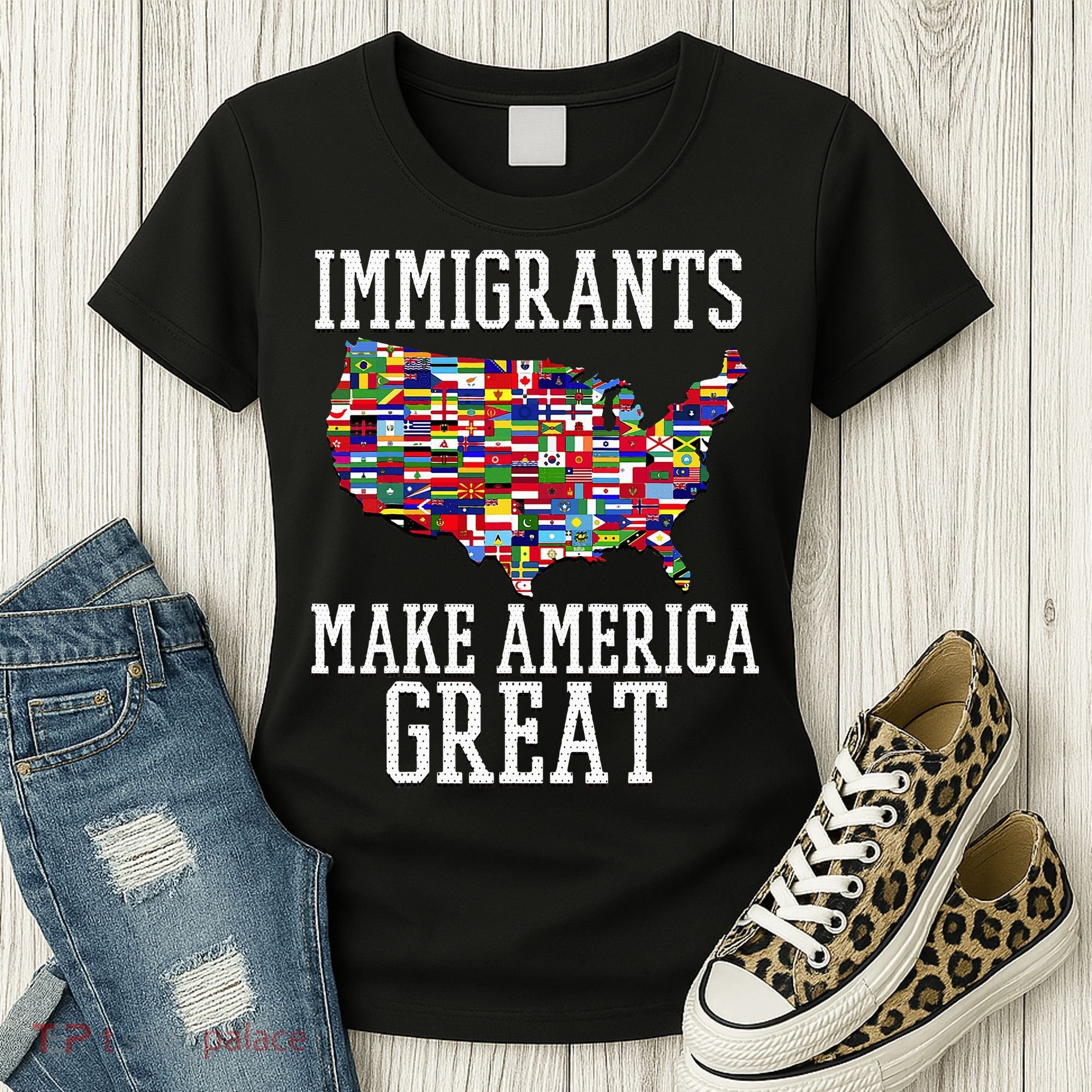 Immigrants Make America Great Gift Women's T-Shirt
