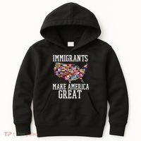 Immigrants Make America Great Gift Kids Hoodie thumb 0