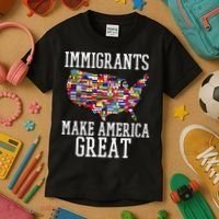 Immigrants Make America Great Gift Kids T-Shirt thumb 3