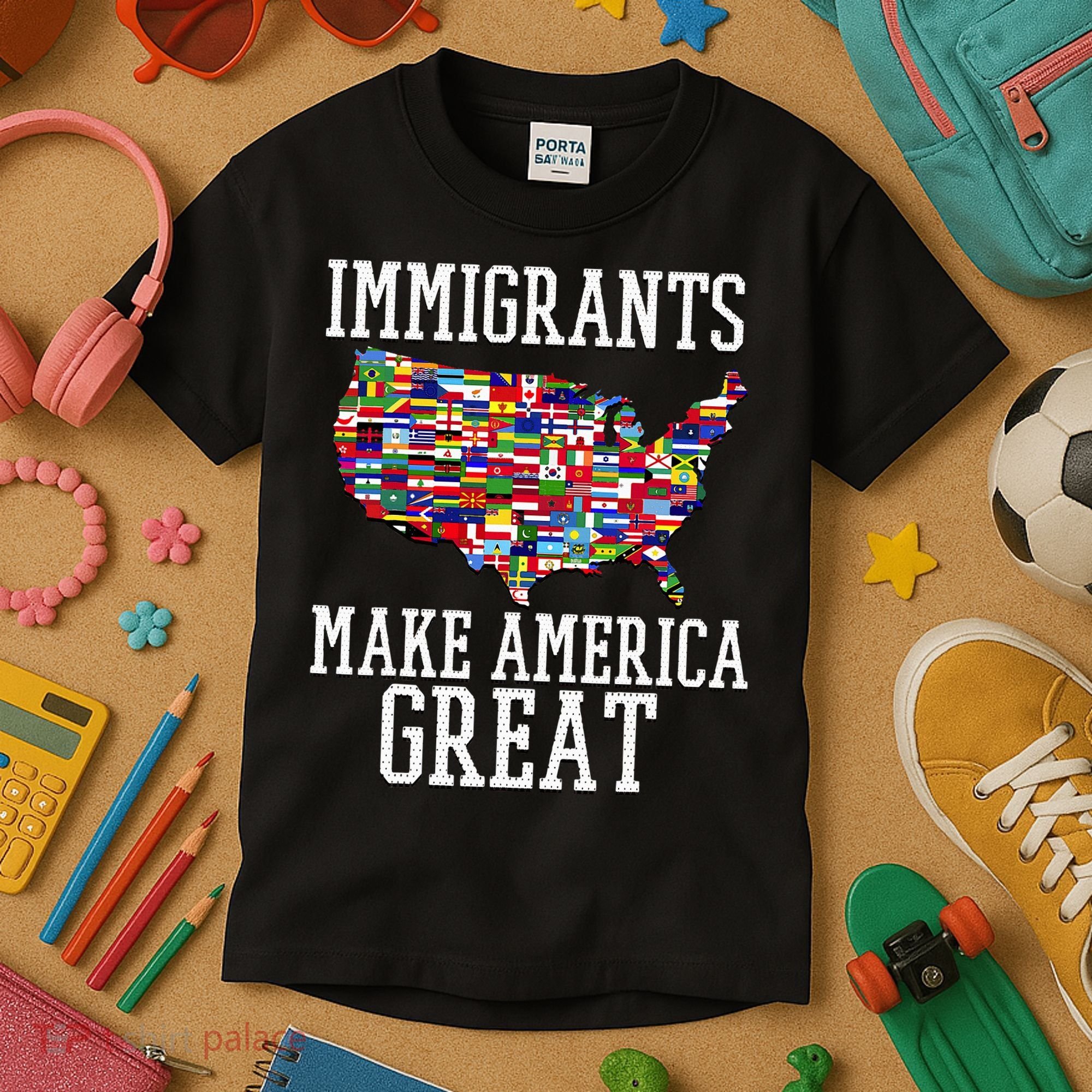 Immigrants Make America Great Gift Kids T-Shirt