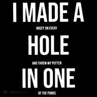 I Made A Hole In One Golf Backpack thumb 2