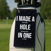 I Made A Hole In One Golf Golf Towel thumb 2