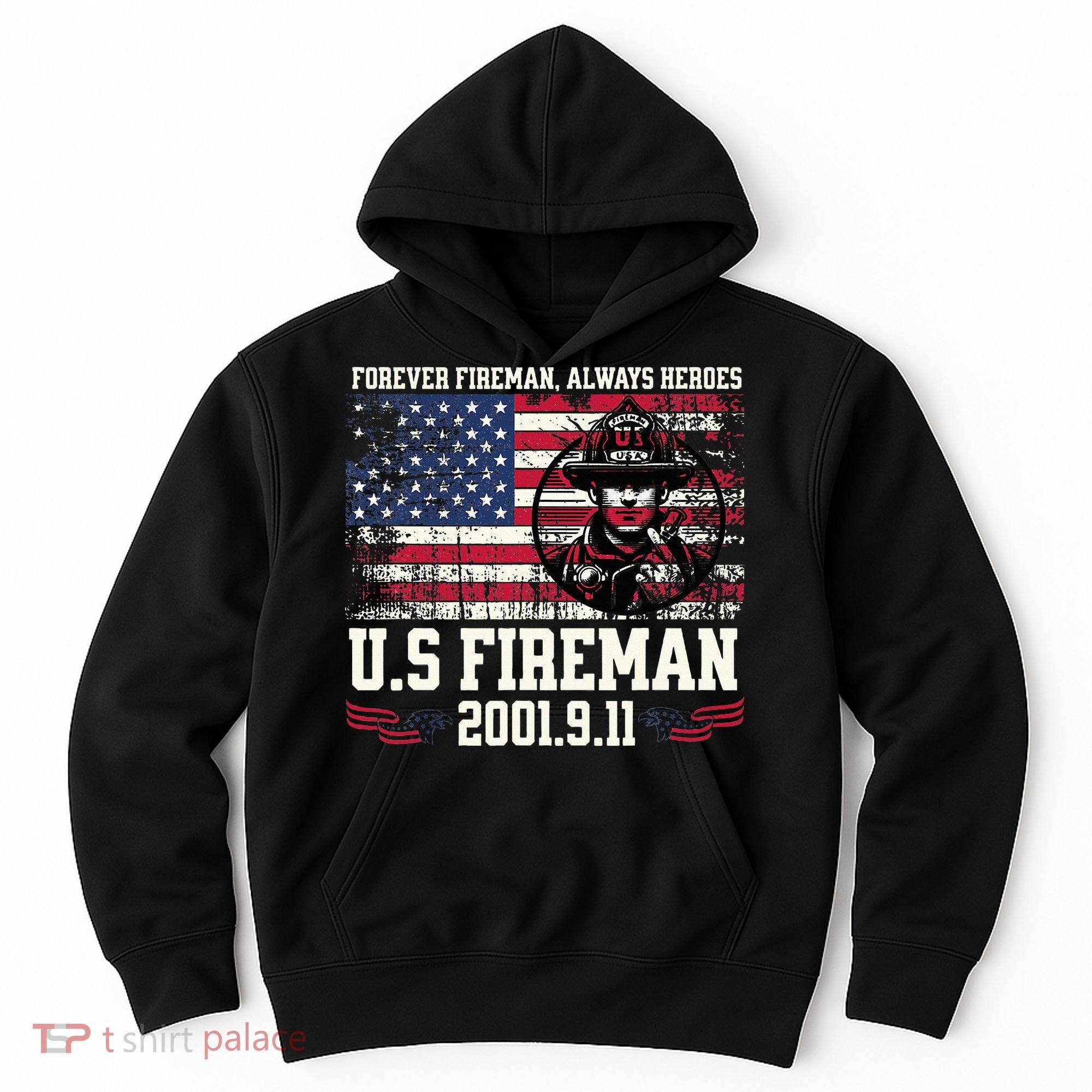 In Memory And Honor Of Firefighters Remembering 911 Hoodie