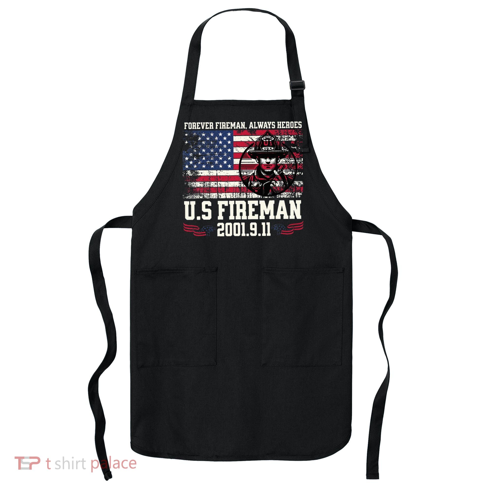 In Memory And Honor Of Firefighters Remembering 911 Apron