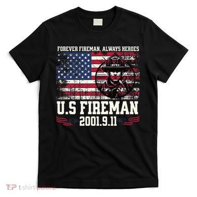 In Memory And Honor Of Firefighters Remembering 911 T-Shirt