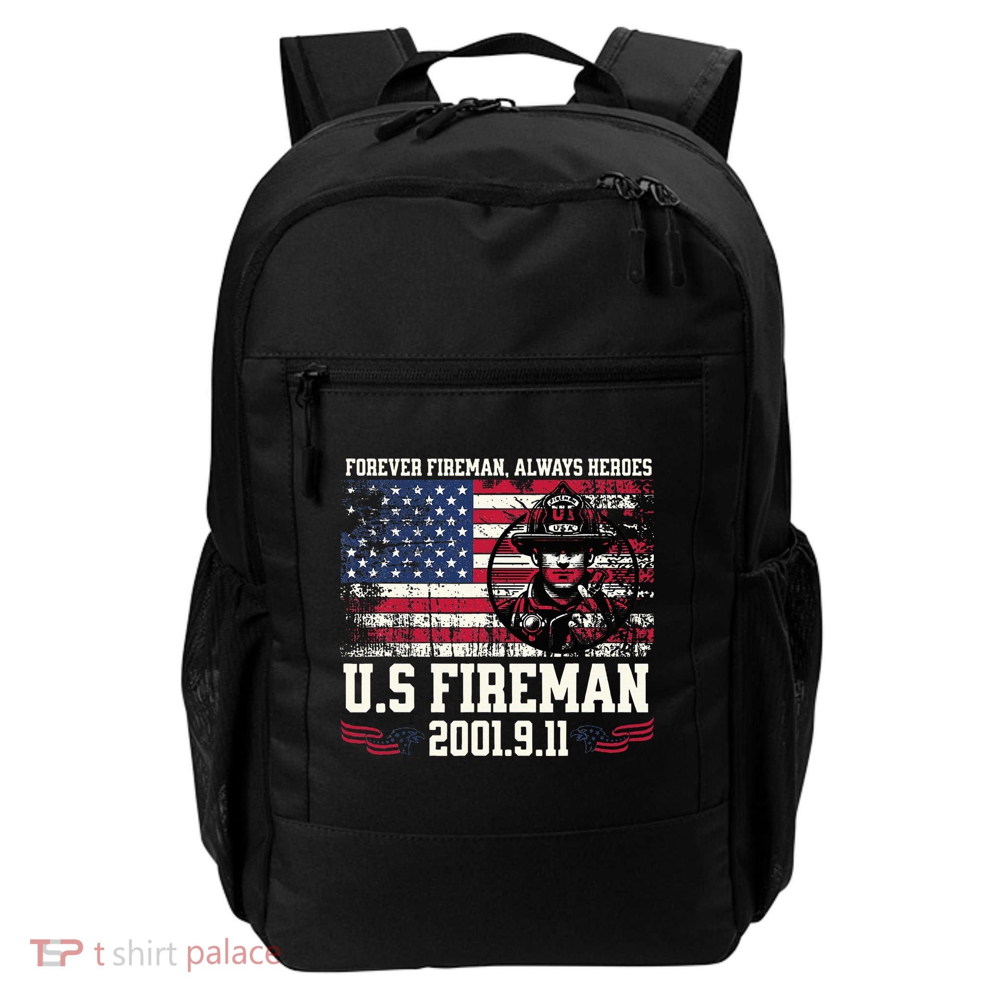 In Memory And Honor Of Firefighters Remembering 911 Backpack