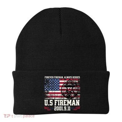 In Memory And Honor Of Firefighters Remembering 911 Beanie