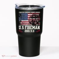 In Memory And Honor Of Firefighters Remembering 911 Tumbler thumb 0