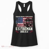 In Memory And Honor Of Firefighters Remembering 911 Women's Tank Top thumb 0