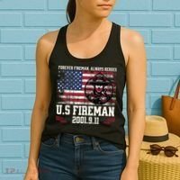 In Memory And Honor Of Firefighters Remembering 911 Women's Tank Top thumb 2