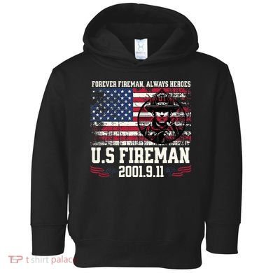 In Memory And Honor Of Firefighters Remembering 911 Toddler Hoodie