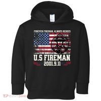 In Memory And Honor Of Firefighters Remembering 911 Toddler Hoodie thumb 0