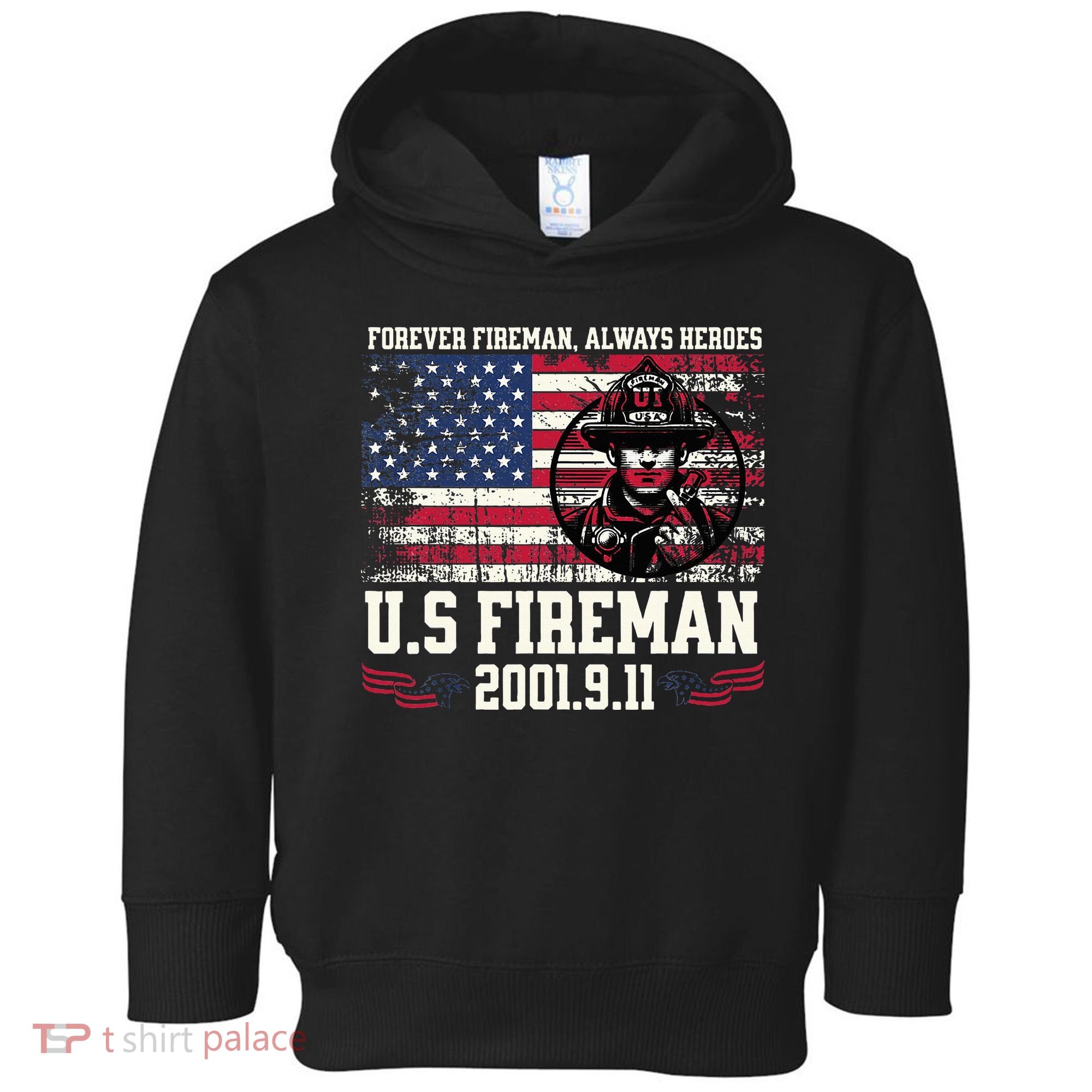 In Memory And Honor Of Firefighters Remembering 911 Toddler Hoodie