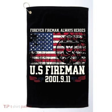 In Memory And Honor Of Firefighters Remembering 911 Golf Towel