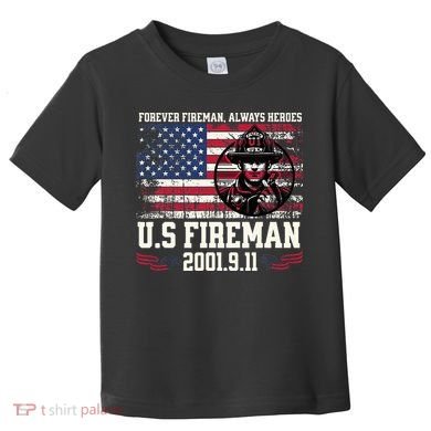 In Memory And Honor Of Firefighters Remembering 911 Toddler T-Shirt