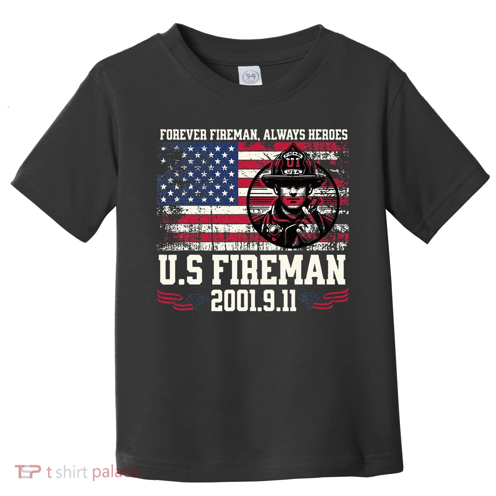In Memory And Honor Of Firefighters Remembering 911 Toddler T-Shirt