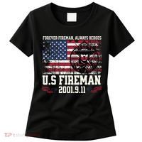 In Memory And Honor Of Firefighters Remembering 911 Women's T-Shirt thumb 0